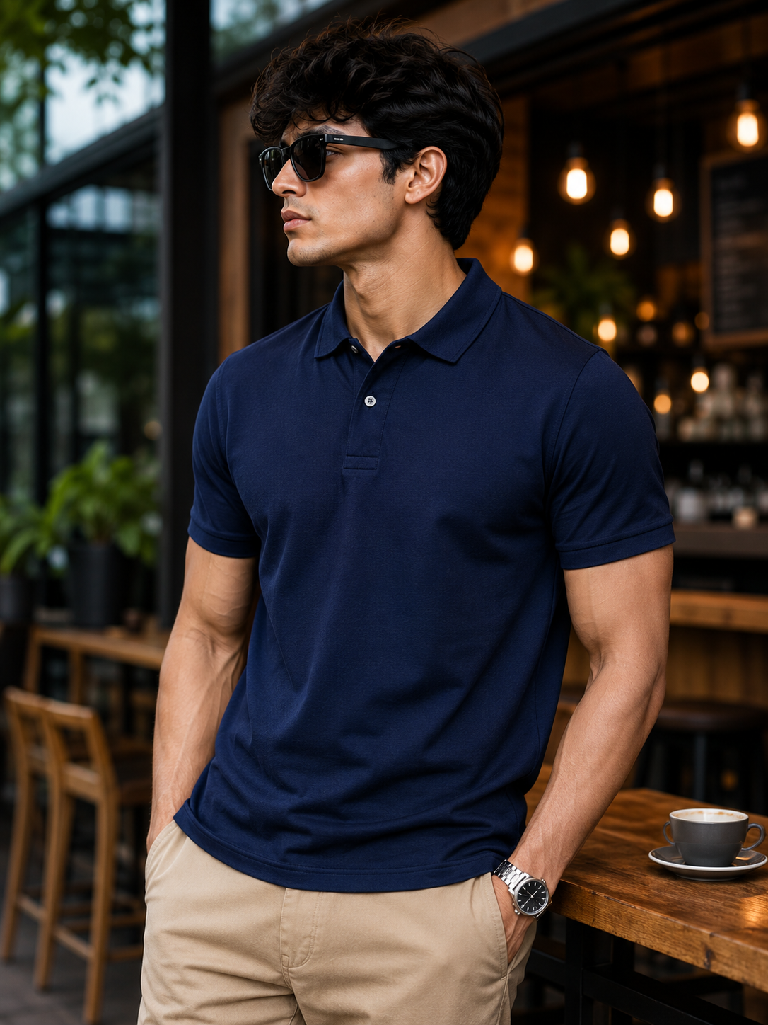 Polo T-Shirt Navy Blue