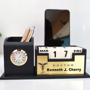 Personalized Wooden Desk Organizer